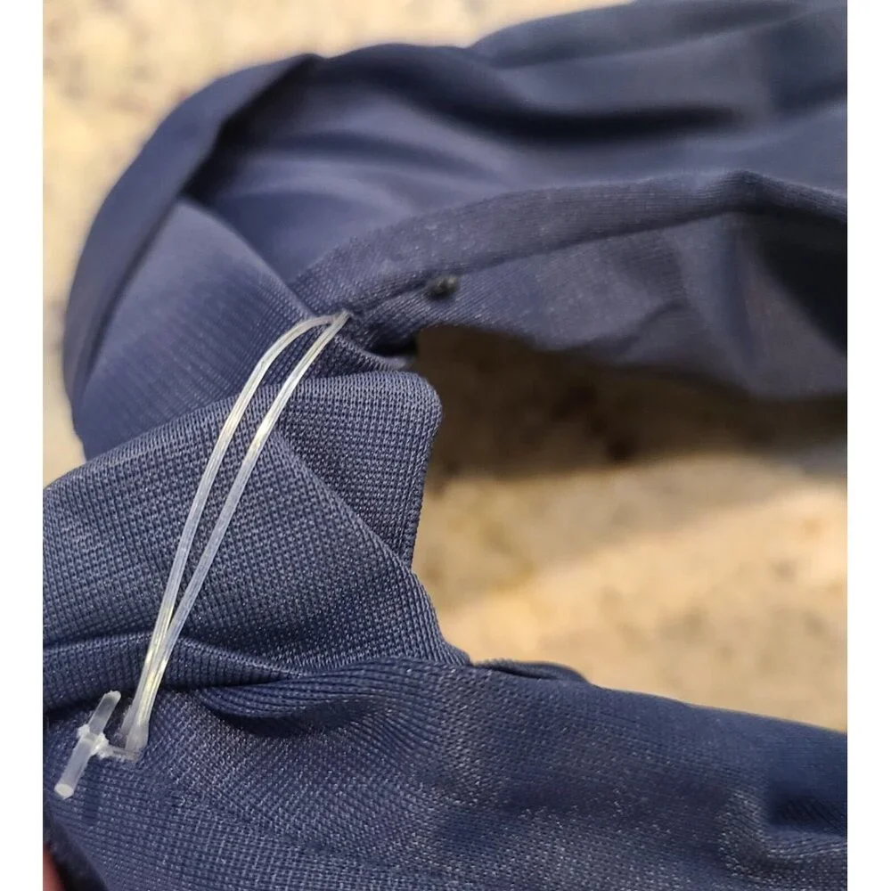 Vintage Womens Size S 6.5 Blue Nylon Formal 8.5